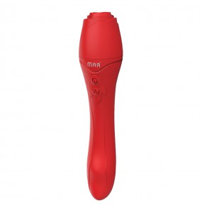 DMM - Rose Heating Vibrator Massager (Chargeable - Red)